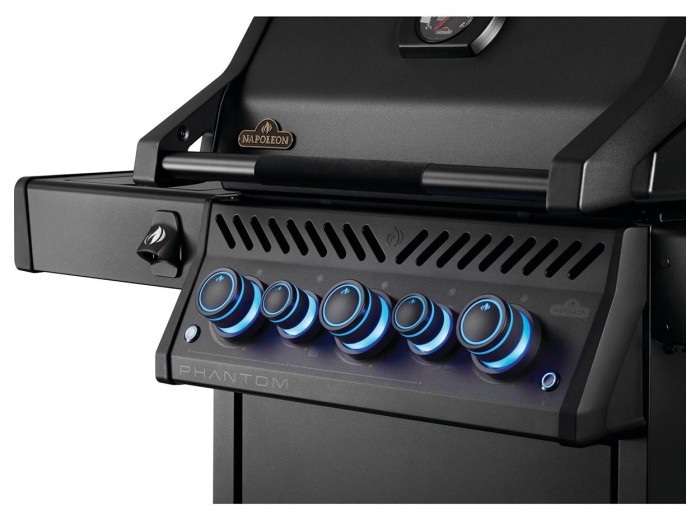 Газовый гриль Napoleon Phantom Rogue PRO-S 425 с боковой горелкой Sizzle Zone и вертелем (69912) черный RPS425RSIBPK-2-UA-PHM