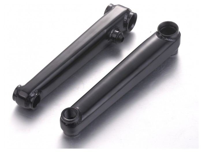 Шатуны BMX 48T -19мм Kenli KL-8801S, Cr-Mo L175мм (черный)