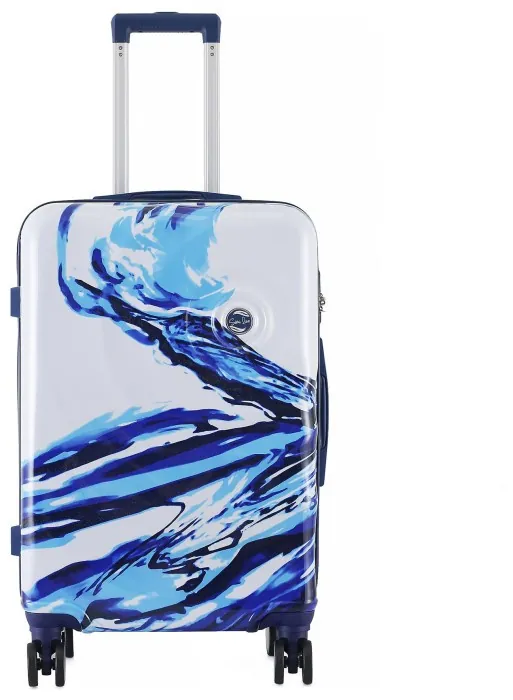 Валіза Semi Line 24" (M) White/Blue Print (T5653-2)