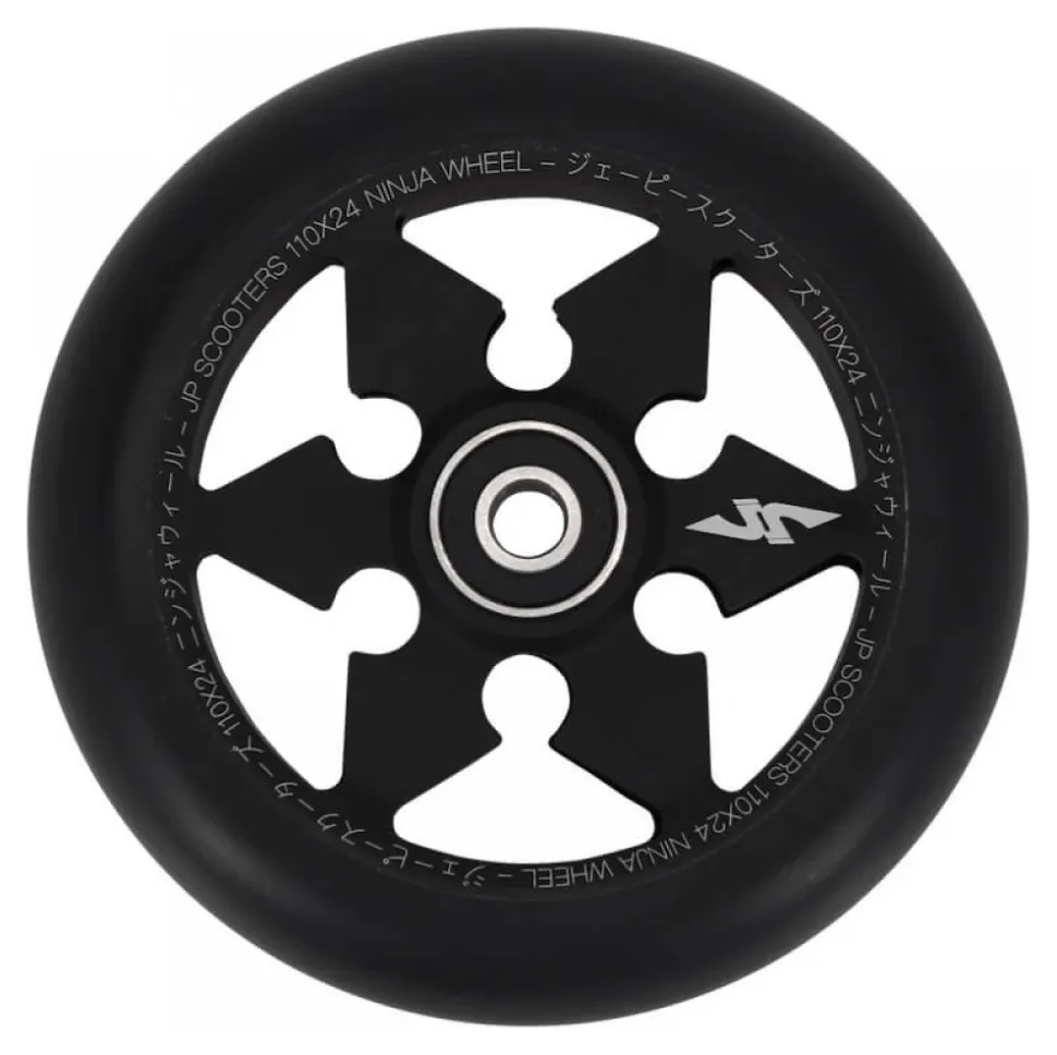 Колесо для трюкового самокату JP Ninja 6-Spoke Pro 110mm - Black (Колесо для трюкового самоката JP Ninja 6-Spoke Pro 110mm - Black)