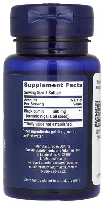 Black Cumin Seed Oil - 60 softgels