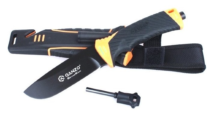 Нож Ganzo G8012 оранжевый (G8012-OR)