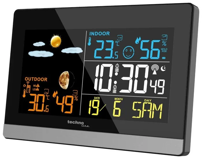 Метеостанция Technoline WS6455 Black/Silver (WS6455)