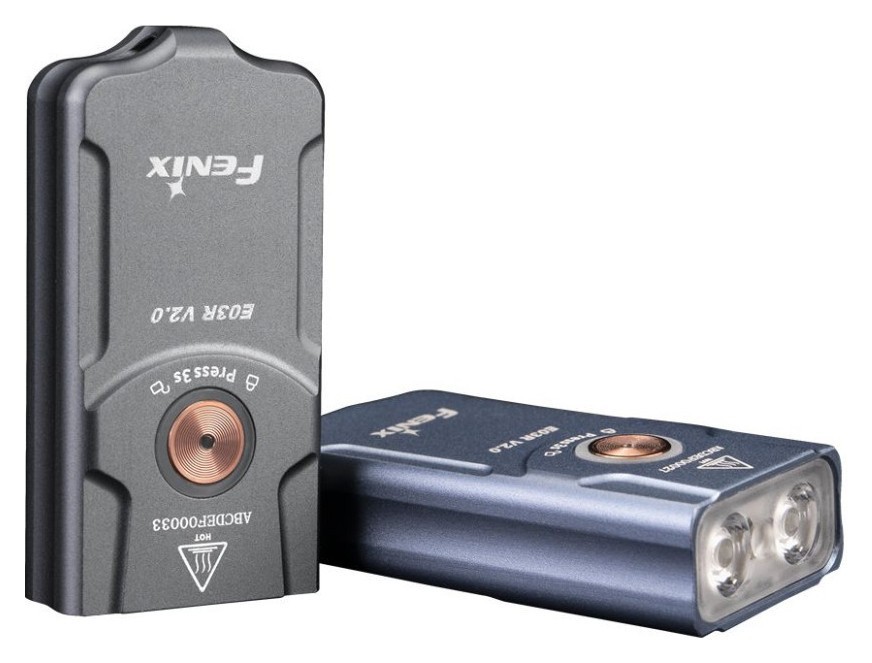 Ліхтар наключний Fenix E03R V2.0, синій