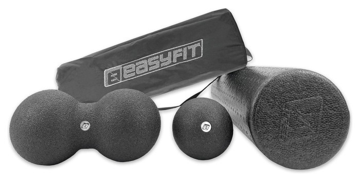 Набір для масажу EasyFit MioSet-XL (2 м'ячика+ролик)