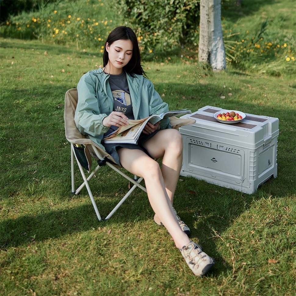 Стілець складаний Naturehike CNH23JU13002, графіт, укр, укр