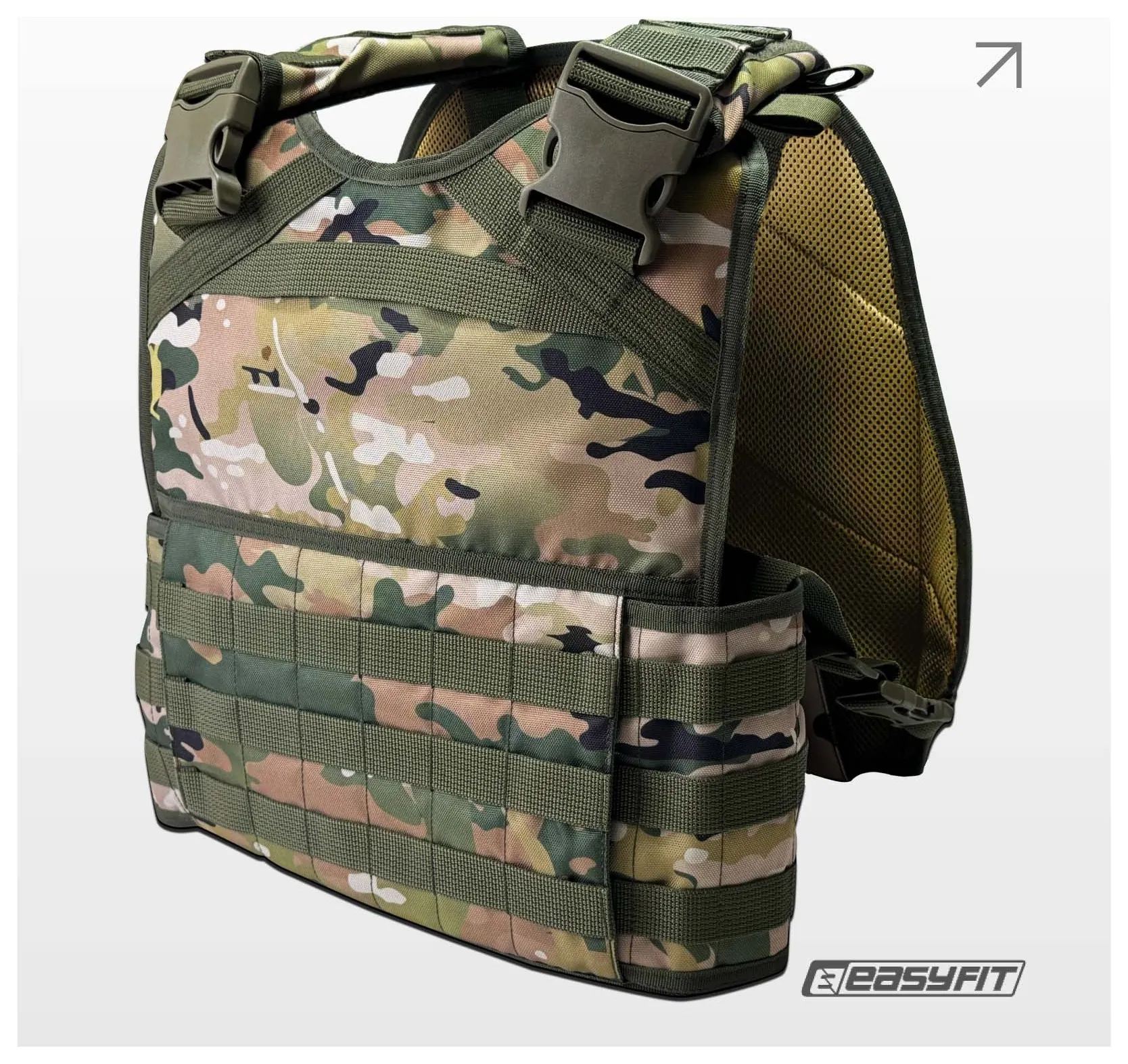 Плитоноска Pantsyr-2 (тактичний військовий жилет, бронежилет MOLLE) Multicam Original (Classic) (EFIT_EF-2412)