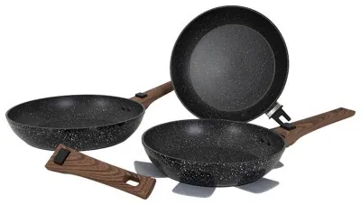 Набор сковородок Gimex Frying Pan Set 3 предмета Black (6979264)