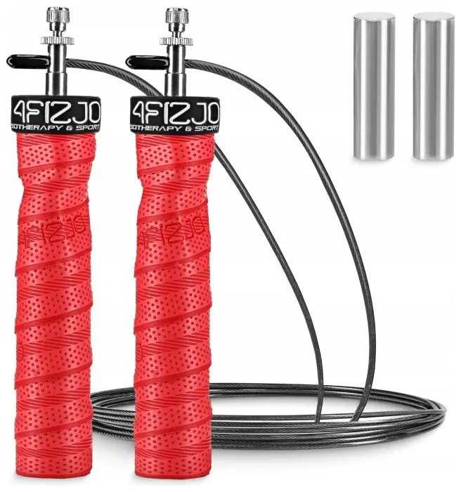 Скакалка скоростная для кроссфита 4FIZJO Speed Rope PRO+ Red (P-5907739313171)