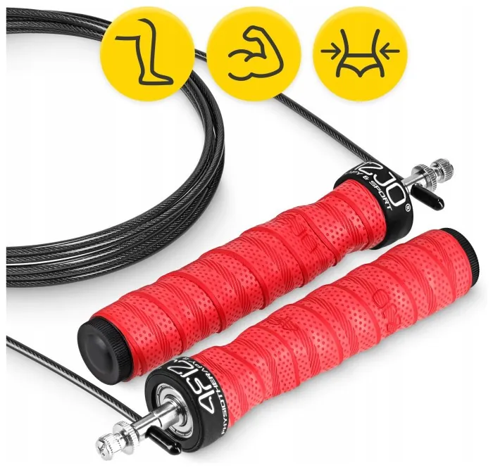 Скакалка скоростная для кроссфита 4FIZJO Speed Rope PRO+ Red (P-5907739313171)