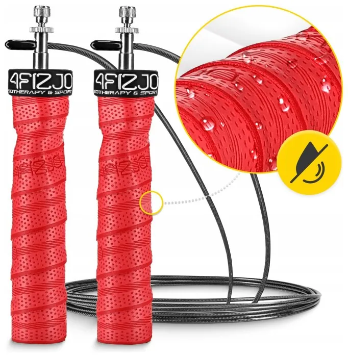 Скакалка скоростная для кроссфита 4FIZJO Speed Rope PRO+ Red (P-5907739313171)