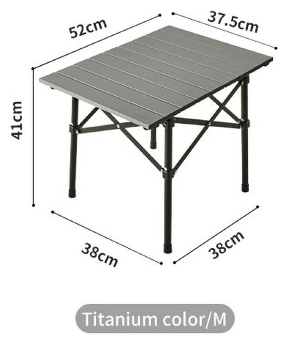 Складной стол Naturehike Yamami Y01 CNK2450JJ027, М, алюминий