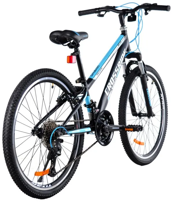 ВЕЛОСИПЕД CROSSRIDE 24 MTB ST "SHARK", Чорно-блакитний