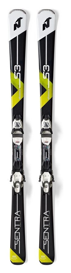 Лежи горные (комплект) Nordica SENTRA S 3W TTL10 FDT 144см Black/white/light green (0A8068+0C7021DB)