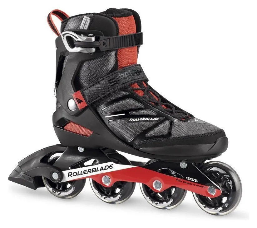 Роликові коньки для дорослих Rollerblade SPARK 80 ST M 40.5 (8US) 260мм Black/red (07741000 741) (295мм)