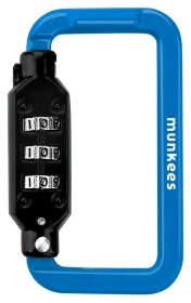 Munkees 35941 карабин Combi Lock Carabiner Square blue