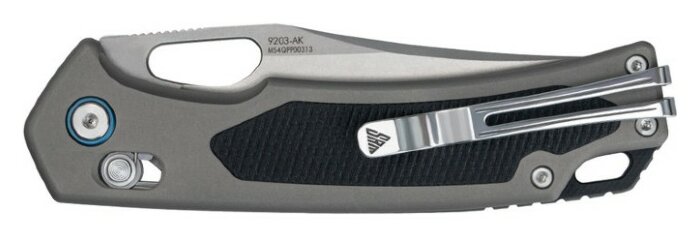 Ніж складаний SRM Retriever 9203-AK, чорно-сірий, укр, укр