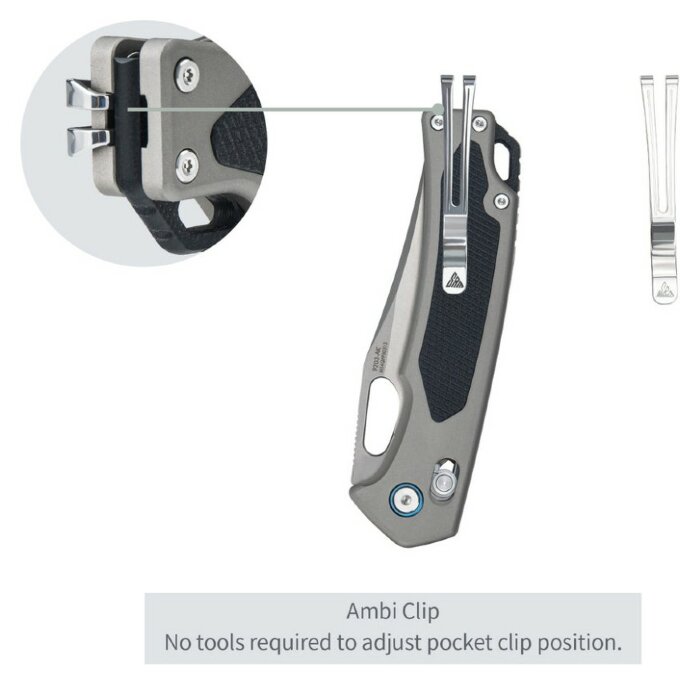 Ніж складаний SRM Retriever 9203-AK, чорно-сірий, укр, укр