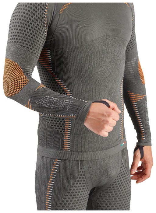 Термофутболка з довгим рукавом чоловіча Accapi Ergoracing, Antracite/Black, XS/S
