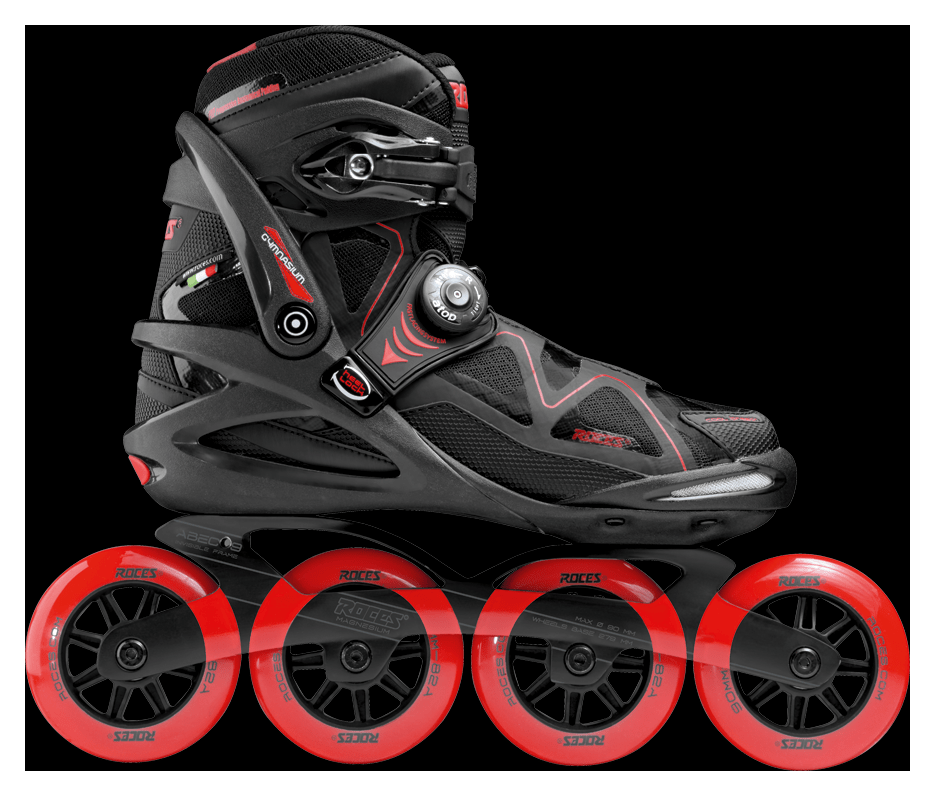 Роликові ковзани Roces GYMNASIUM 2.0 /чорно-червоний/ 41