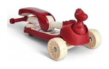 Дитячий самокат з сидінням 2 в 1 Scooter Animal 8107