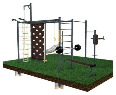 Вулична шведська стінка з гамаком SW-05