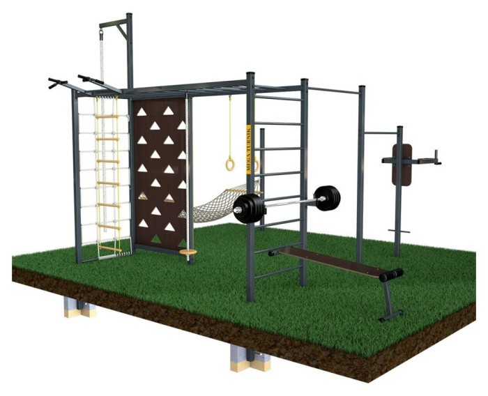 Вулична шведська стінка з гамаком SW-05, укр, укр