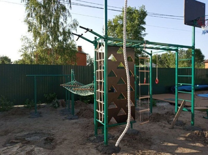 Вулична шведська стінка з гамаком SW-05