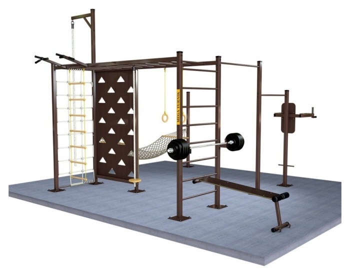 Вулична шведська стінка з гамаком SW-05