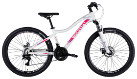 Велосипед ST 26" Discovery KELLY DD FR рама-14" бело-розовый 2025