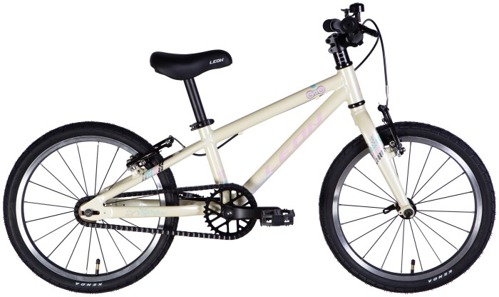 Велосипед AL 18" Leon GO Vbr FR рама-9" бежевий з рожевим 2025, укр, укр