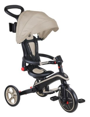 Велосипед дитячий GLOBBER серії EXPLORER TRIKE FOLDABLE 4в1, пісочний, до 20кг, 3 колеса