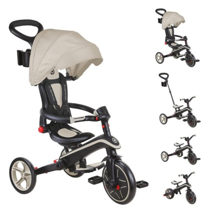 Велосипед дитячий GLOBBER серії EXPLORER TRIKE FOLDABLE 4в1, пісочний, до 20кг, 3 колеса