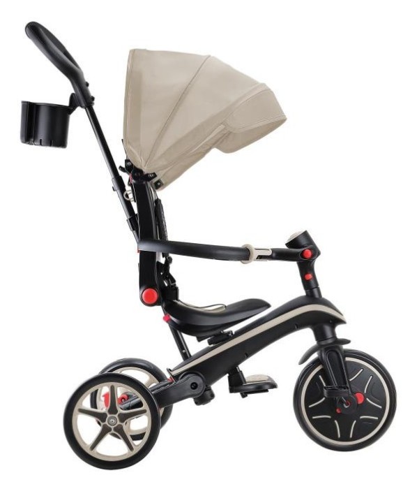 Велосипед дитячий GLOBBER серії EXPLORER TRIKE FOLDABLE 4в1, пісочний, до 20кг, 3 колеса