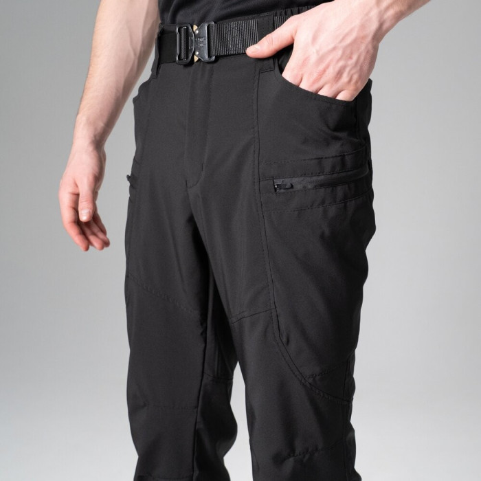 Мужские брюки Slavni повседневные черные, Брюки карго Slavni Vento черные