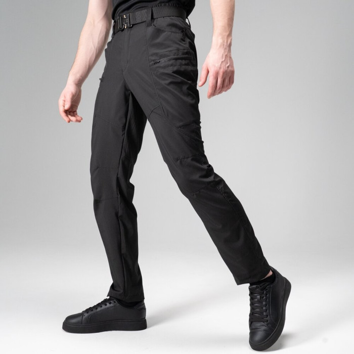 Мужские брюки Slavni повседневные черные, Брюки карго Slavni Vento черные