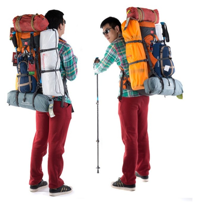 Рюкзак туристичний Naturehike NH70B070-B, 70 л + 5 л, блакитний, укр, укр