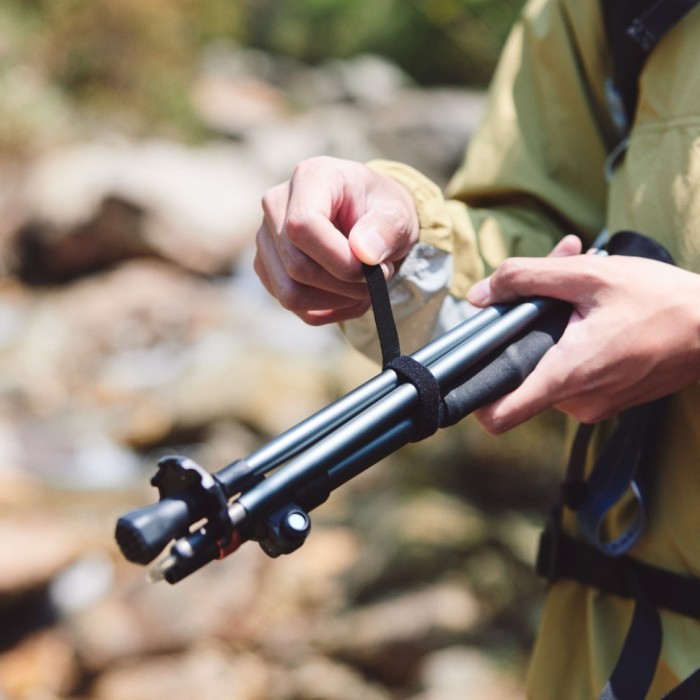 Трекінгова палиця Naturehike CNK2450DS013, 115-135 см, чорна, укр, укр