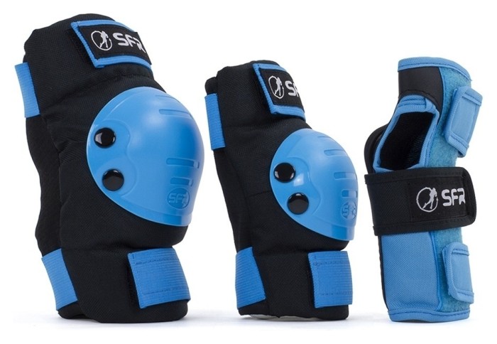 Набор защиты SFR Ramp Jr, Черно-синий, Набор защиты SFR Ramp Jr, Черно-синий