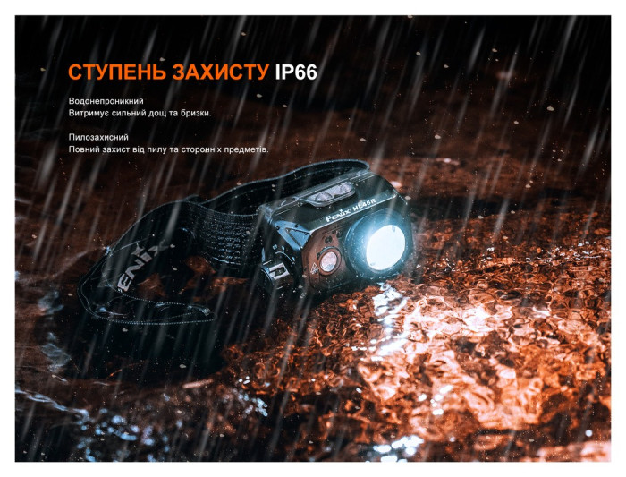Ліхтар налобний Fenix HL45R LED з безконтактним датчиком, укр, укр