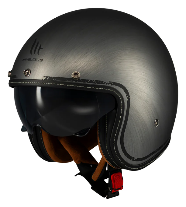 Мотошолом MT Le Mans 2 SV S SCRATCHED CHROME A2 MATT