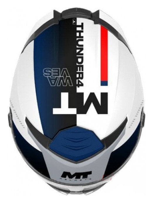 Мотошолом MT THUNDER 4 SV WAVES A17 Gloss