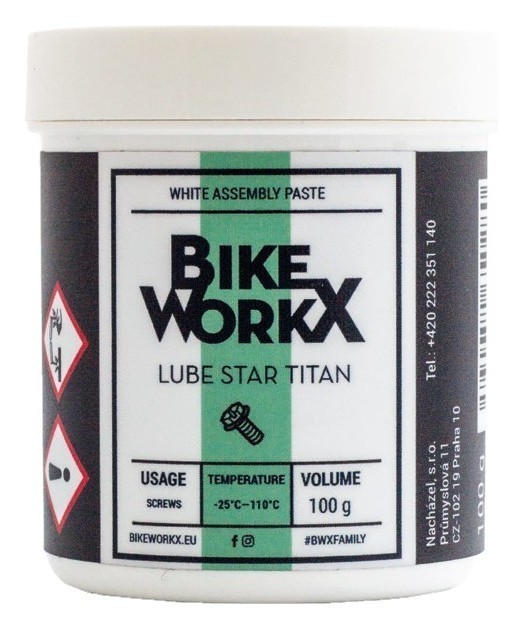 Мастило для різбових поєднань BikeWorkx Lube Star Titan банка 100 г, укр, укр
