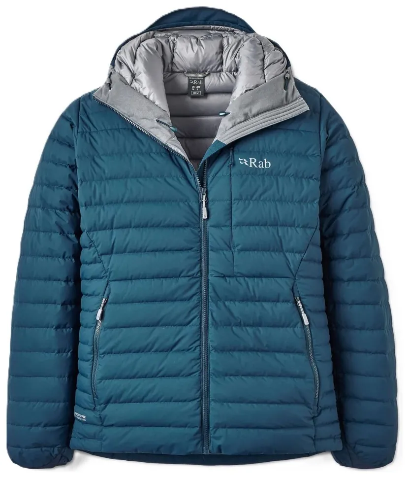 Чоловічий пуховик Rab Microlight Windstopper Hoody, Tempest Blue (L)