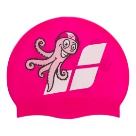 Шапочка для плавания детская ARENA MULTI JUNIOR CAP 06 AR-91233-20 (силикон), розовый осминог
