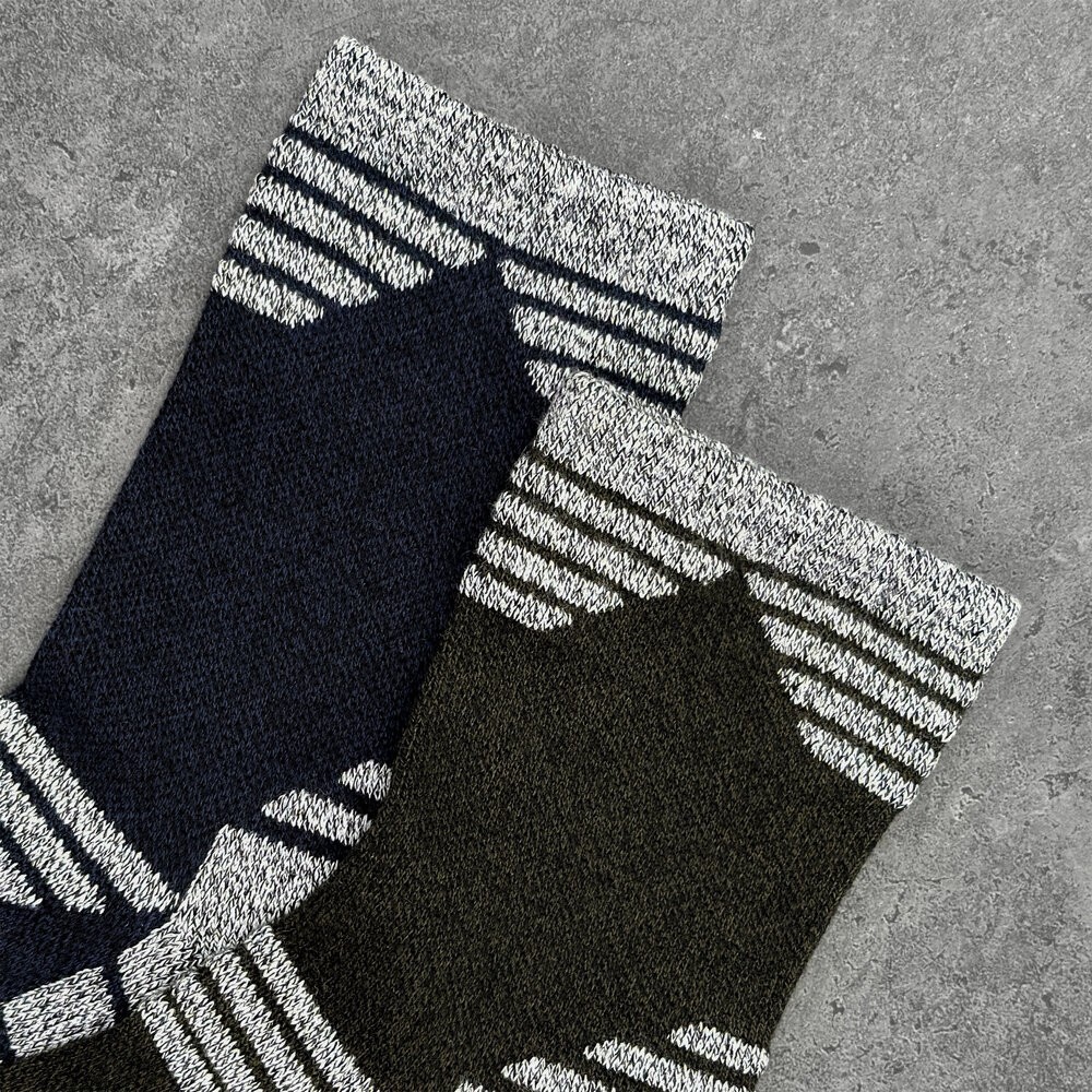 Сині з сірими вставками чоловіча шкарпетки спортивні Pobedov Heat, укр, укр