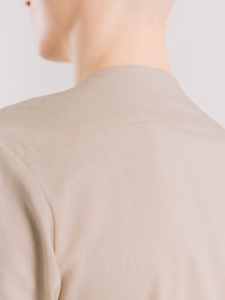 Мужская бежевая рубашка с длинным рукавом Pobedov Horizon