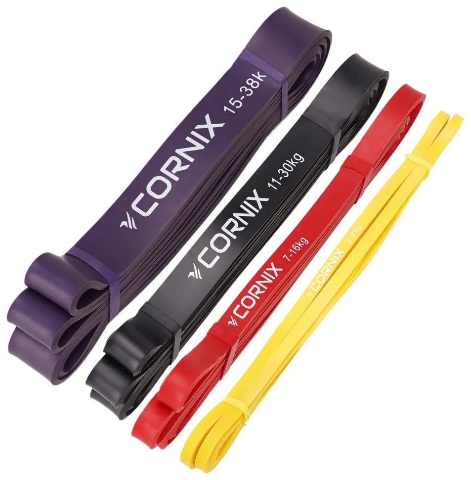 Еспандер-петля Cornix Power Band 2-38 кг (резина для фітнесу та спорту) набір 4 шт XR-0087 (LFXR-0087)