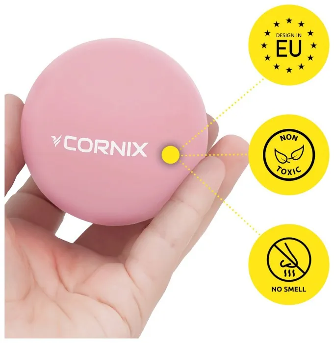 Массажный мяч Cornix Lacrosse Ball 6.3 см XR-0121 Pink