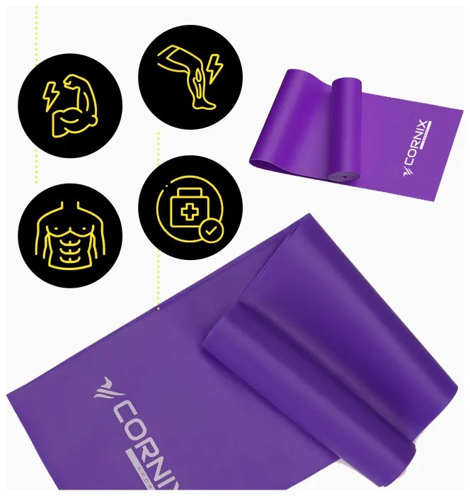 Стрічка-еспандер Cornix Flat Band 200 х 15 см для спорту та реабілітації 4 кг XR-0247
